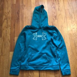 comfy teal sweatshirt